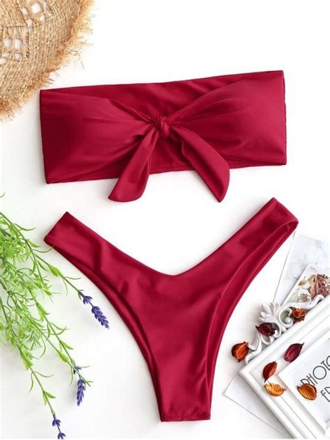 soak up the sun in this women s bikini set which takes on both sweet yet sexy style it features
