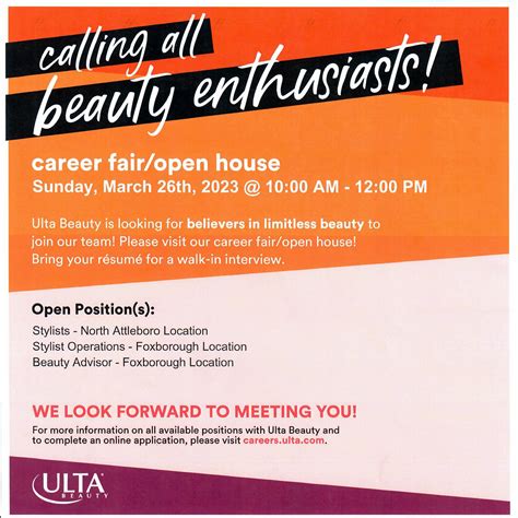Ulta Beauty – Career Fair/Open House | Patriot Place