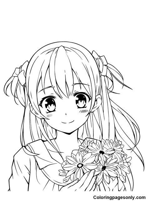 Share More Than 83 Cute Anime Girl Coloring Pages Best Induhocakina