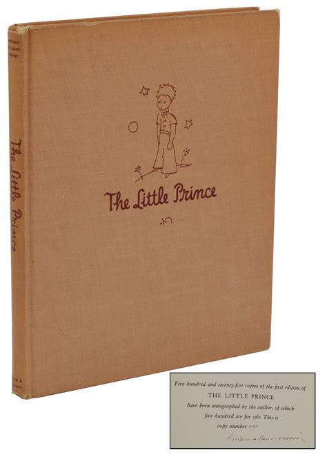 The Little Prince Antoine De Saint Exupery First Edition