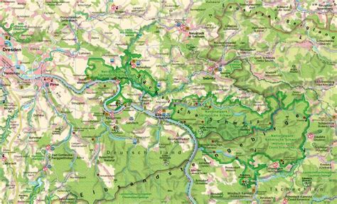 Wanderkarten Sächsische Schweiz Deutschlandkarte 2023