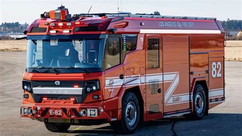 Americas First Electric Fire Truck Reports For Duty In Hollywood