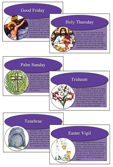 Erc Po01233 Faith Words Holy Week Poster Set Holy Week Words To