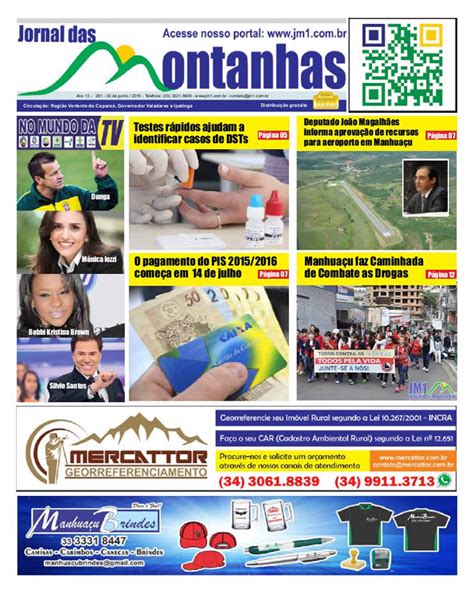 Edi O De Junho De Jm Jornal Das Montanhas