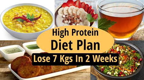 High Protein Diet Plan To Lose Weight Fast In Hindi Lose 7 Kgs In 2 Weeks Vegetarian Meal