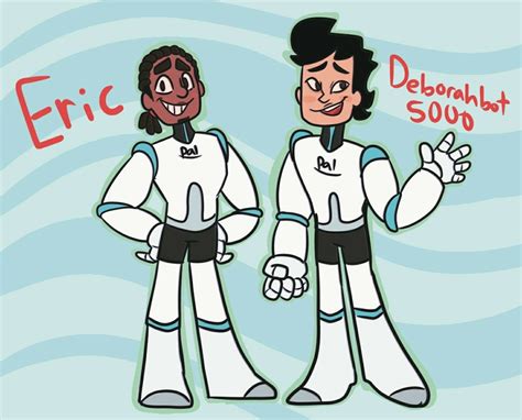 eric and deborahbot 5000 as humans in 2022 cute comics cartoon