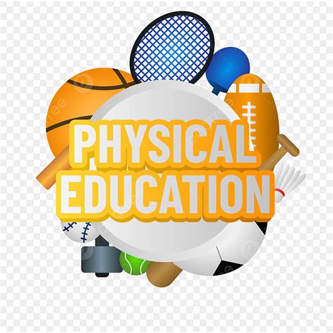 Physic Education Vector Png Images Physical Education Text Emblem