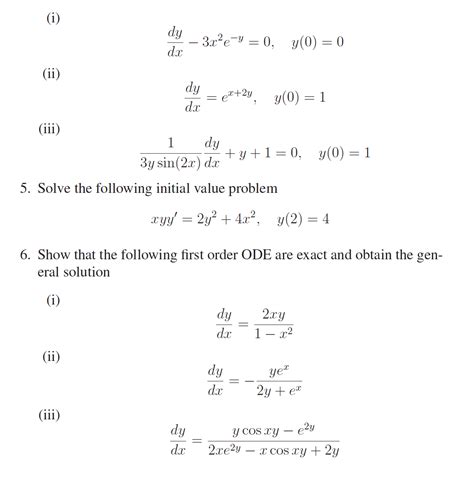 Solved State The Order Of The Following Differential Chegg Com