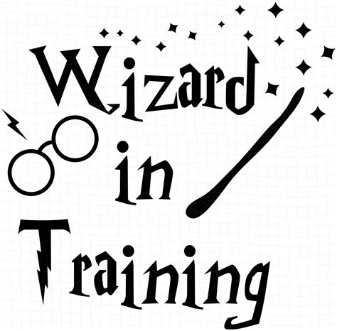 Harry Potter Wizard in Training Silhouette SVG PNG Dxf | Etsy