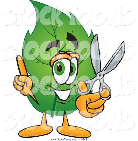 Stock Cartoon Of A Eco Friendly Leaf Mascot Cartoon