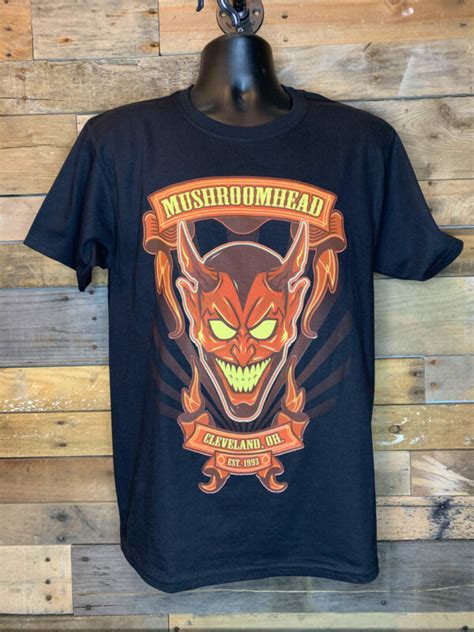 Devil Logo T Shirt Red Black Mushroomhead Official Merchandise
