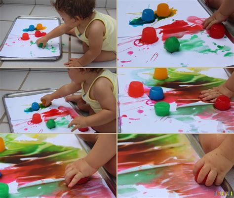 Arte para bebês com gelo colorido Tempojunto Aproveitando cada minuto com seus filhos