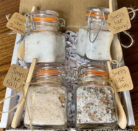 Bath Salt Glass Jar Spa T Set Easter Spa T Etsy