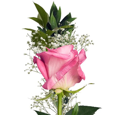 Single Flower Bouquet Assorted Color Roses and Fillers | GlobalRose