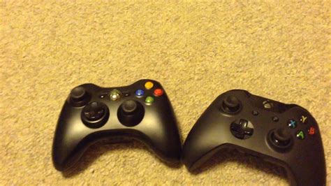 Xbox 360 Controller Vs Xbox One Controller Comparison Youtube