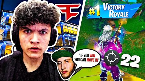 If You Win You Move Into The Faze House Fortnite Challenge W Little