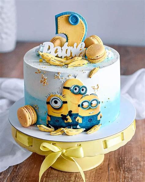 Minion Birthday Cake 3rd Birthday Cakes Cake Minion Minion Cupcakes