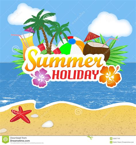 Check spelling or type a new query. Summer Holiday poster stock vector. Image of design, blue ...