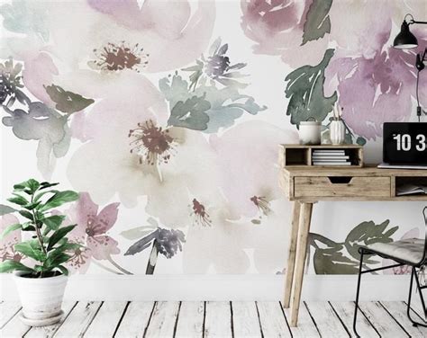 Modern floral print wallpaper from uwalls high quality free delivery large selection ability to use your photo. Vintage Floral Wallpaper Peel and Stick Black, Large Scale ...