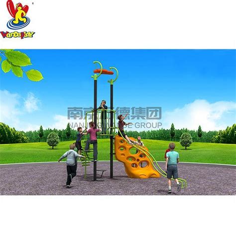 Kids Amusement Park Outdoor Playground Climbing Equipment With Slide