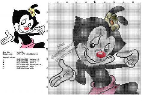 Find the perfect skin tone. Dot Animaniacs character free cross stitch pattern - free ...