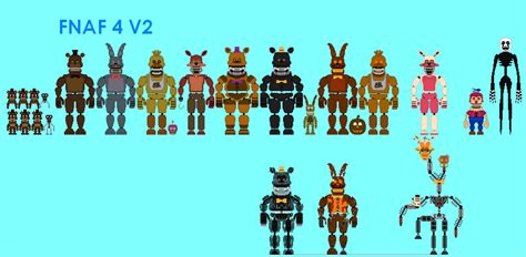 Fnaf 4 Unwithered Animatronics By Officialtoychica40 On Deviantart
