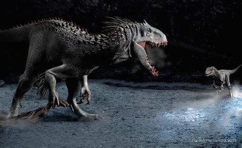 Indominus Rex VS Raptor Squad Stanwinstonschool Jurassic World