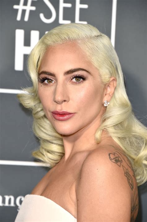Lady Gaga Beauty At The 2019 Critics Choice Awards Popsugar Beauty