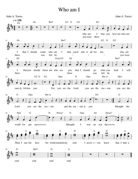 Who Am I Sheet Music For Piano Download Free In Pdf Or Midi