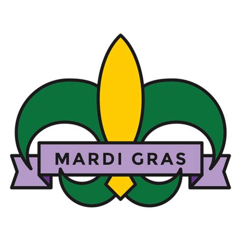 Mardi Gras Badge Colored Transparent Png And Svg Vector File