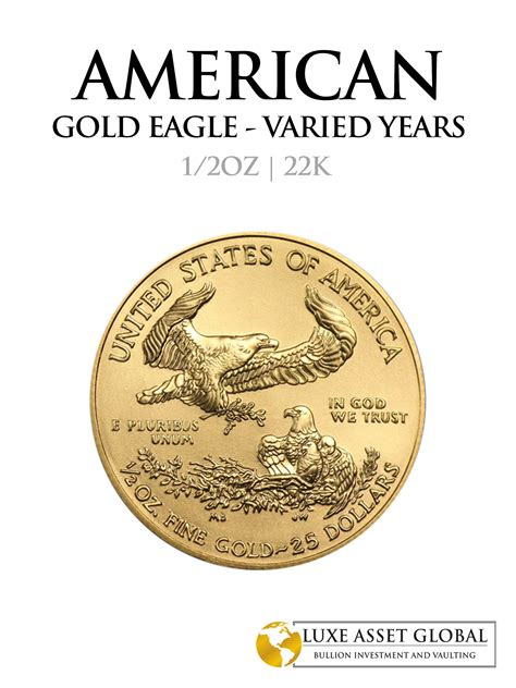 12oz 22k Gold American Eagle Varied Years Luxe Asset Global Ltd