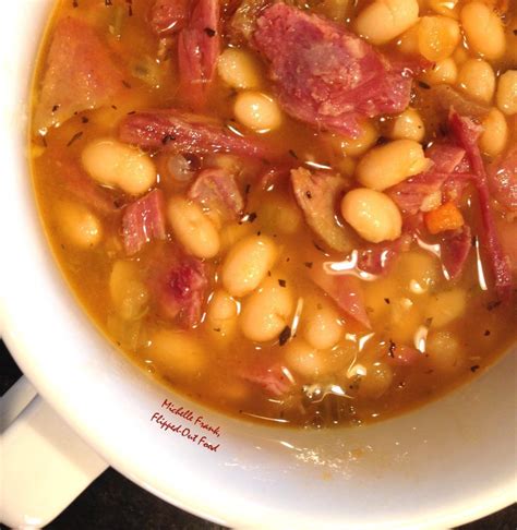 Slow-cooker Ham & Navy Bean Soup | Recipe | Navy bean soup ...