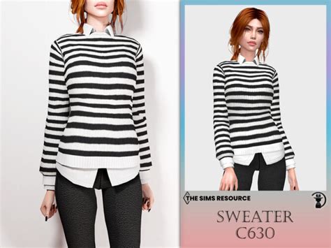 Sweater C630 By Turksimmer At Tsr Sims 4 Updates