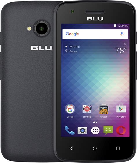 Best Buy Blu Dash L2 D250u Gsm 4g Cell Phone Unlocked Black D250u Blk
