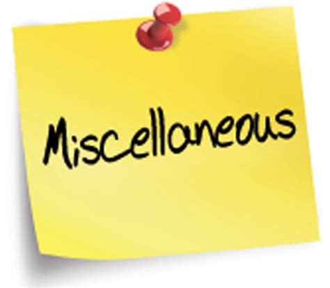 Miscellaneous Meaning