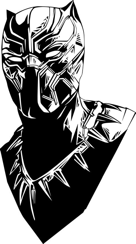 Download Transparent Black Panther Black Panther Marvel Vector Pngkit
