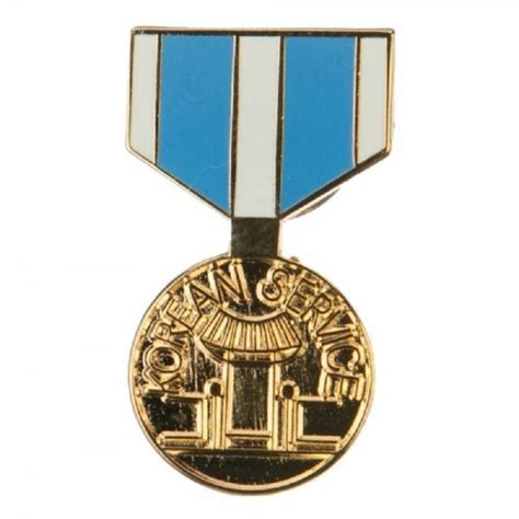 Military Hat Lapel Pin Korea Service Medal Pin New Ebay