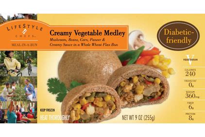 Frozen meals tend to have a bad rap for being high in sodium and littered with artificial preservatives, but today's healthy frozen meals are far from the processed tv dinners of our childhood. Meals-in-a-Bun for Diabetics | 2012-09-03 | Refrigerated ...