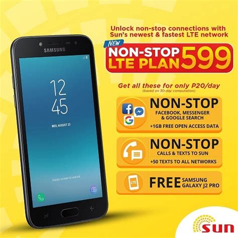 September 16, 2019 $23 plan multi month data is 3gb (buy 3 or more months get 3gb per month) there is no more extra data for $35 plan if the customer order six month $19, $23, $29, $35, $39 and $50 plan together we will give free lg k4 phone. SUN Non-Stop LTE Plan comes with Free Smartphone | AdoboTech