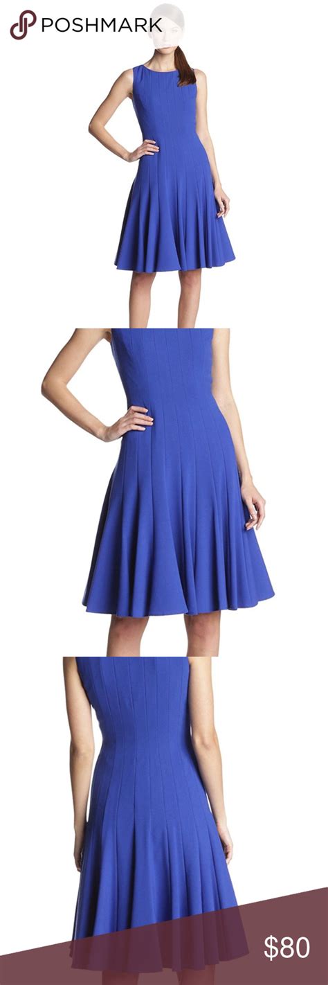 Thousands of new, used and preowned gowns at lowest prices in the united states. Calvin Klein Fit-And-Flare Sleeveless Dress Beautiful ...