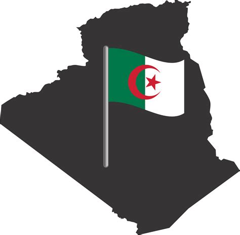 Algeria Flag Pin Map Location 23529885 Png