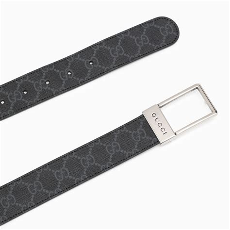 Gucci Gg Belt With Silver Buckle Thedoublef