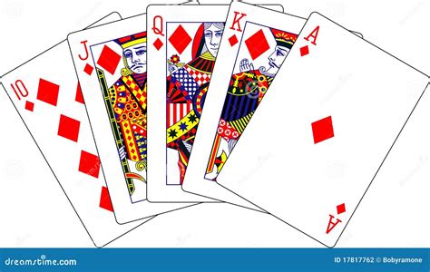 Queen Of Diamonds Playing Card Stock Image Image Of