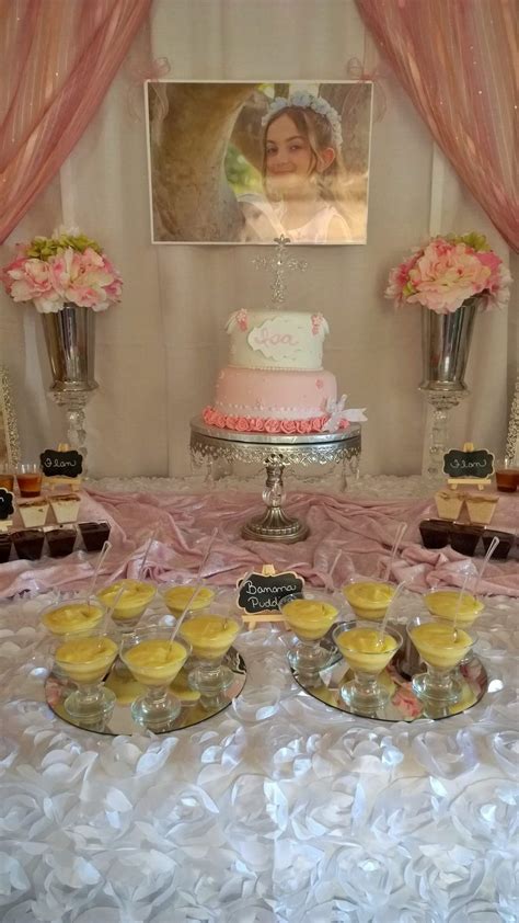 Pink Elegance Communion Party Ideas Photo 26 Of 45 Catch My Party
