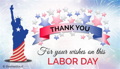 Thank You For Your Wishes On Labor Day Free Thank You Ecards 123