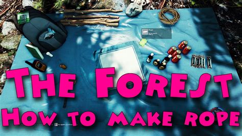 After adding the pot filled with water on a fire, add a choice of 20 ingredients (8 meats, 6 mushrooms, 4 herbs and 1 berry and oysters), it will start a 30s cooking period after which stew will be ready to eat, providing hydration, fullness and other benefits based on recipe. The Forest - How to make rope - YouTube