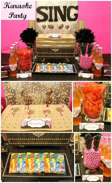 Karaoke Party Ideas and Printables - Moms & Munchkins