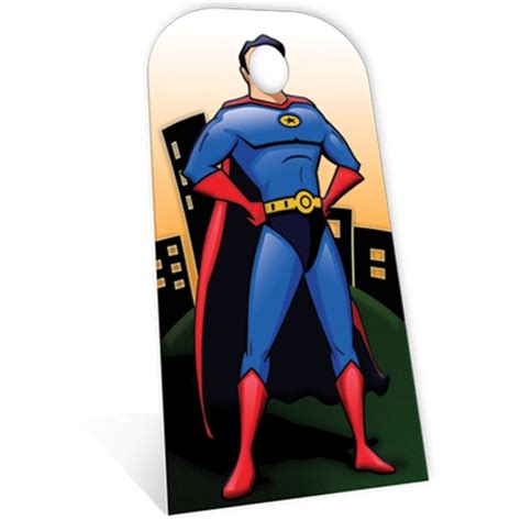 Superhero Stand In Cardboard Cutout Cardboard Cutout