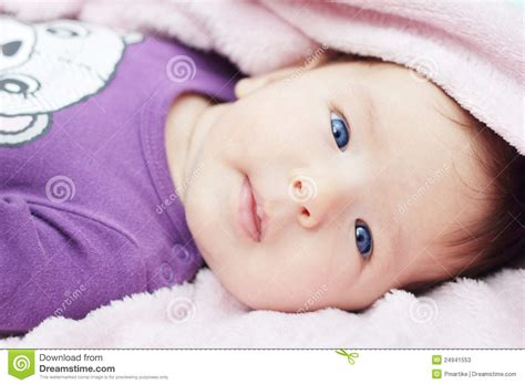 Cute Baby With Blue Eyes Stock Photos Image 24941553