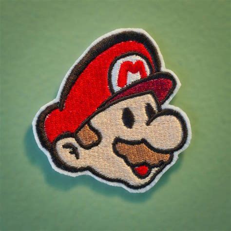 Paper Mario Embroidered Iron On Mario Nes Nintendo Throwback Etsy